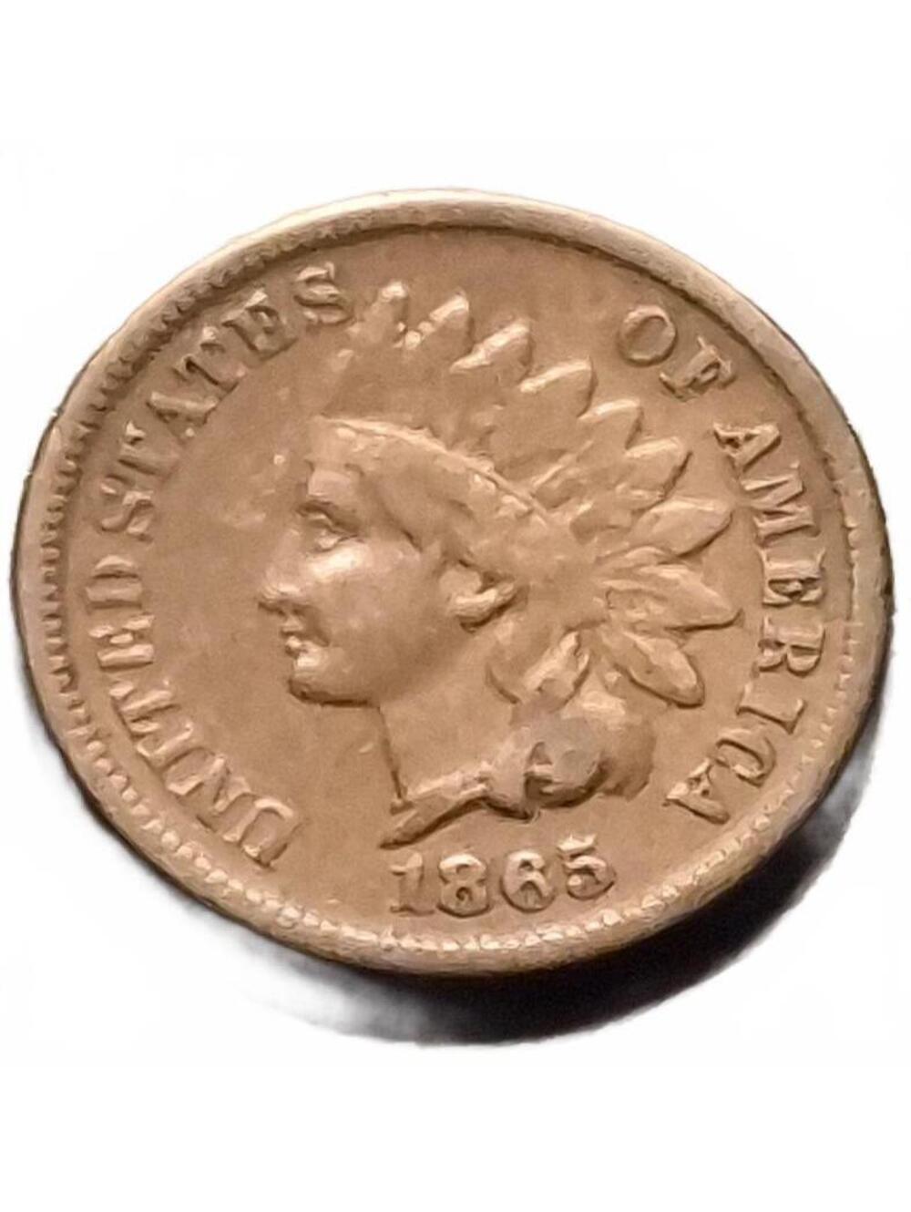 1865 Indian Head Penny Nice VF Condition *211